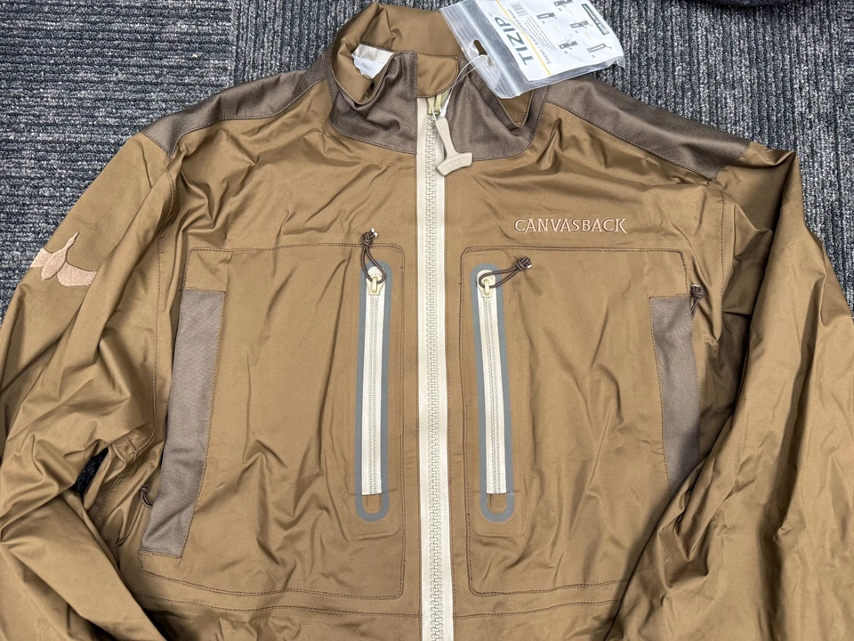 Canvasback Waterproof One-Piece Suit Brown Sz 2XL Outdoor Hunting Fishing Gear - Image 2 of 4