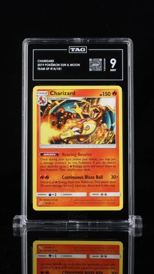 2019 Pokemon Charizard #14/181 Pokémon Sun & Moon TAG 9 POP