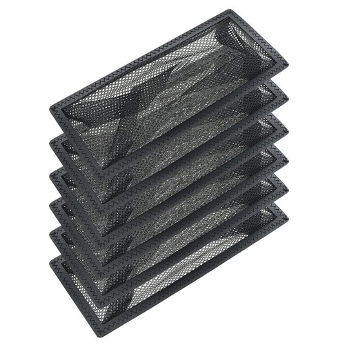 6 Pack 4x10 Floor Register Trap Cover Screen Air Vent Cover Mesh Filter for Home