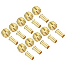 10mm Tube OD Brass Compression Sleeves Ferrules Brass Ferrule Insert Fitting Kit