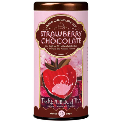   Strawberry Cuppa Chocolate Tea Bags, Low-Caffeine, 36 Servings