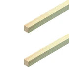 12x12mm Clear Pine Strip Wood Planed Timber 1.2m x4 Total 4.8 Meters tm621