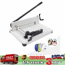 12" Paper Cutter 400 Sheets Commercial Heavy Duty Guillotine Paper Trimmer