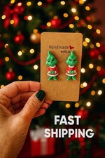    Grinch Articulated Christmas Earrings   10   