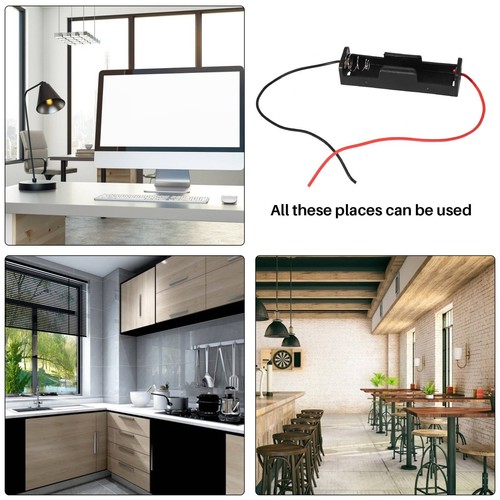 1X( (R) 6Pcs Beschaltet Verbinder 1,5V AAA Batteriehalter Kunststoff Gehaeu2313 - Photo 7/8