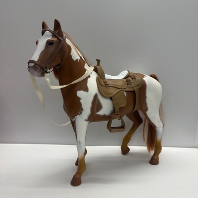 Our Generation Pferd mit Sattel 20 cm groß Top Zustand 