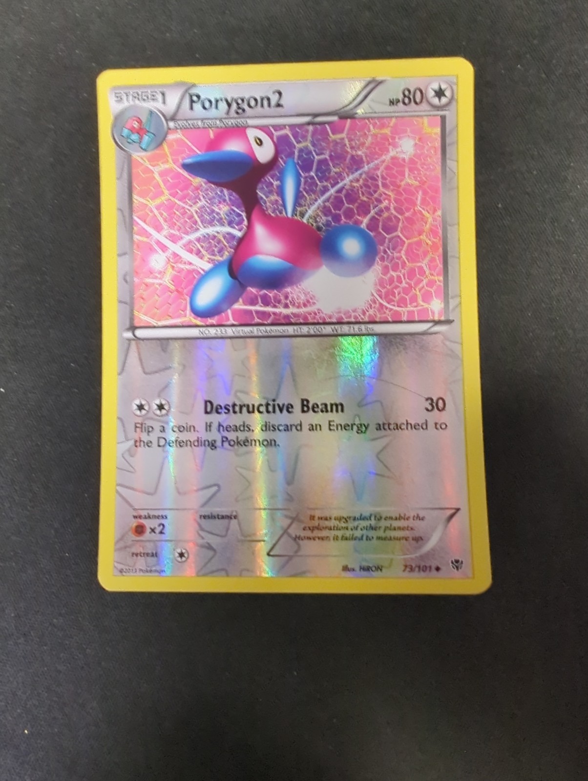 Pokemon Black & White Porygon2 73/101 Reverse Holo Rare VLP