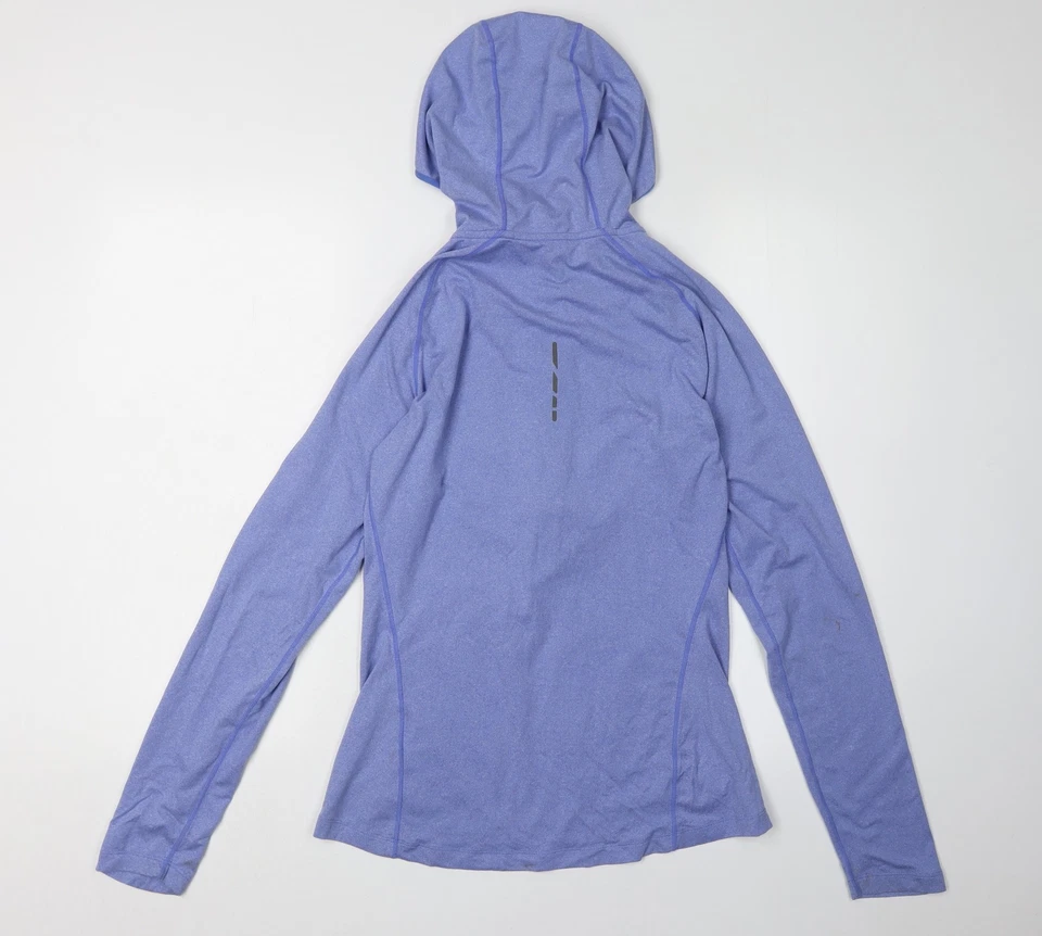 Asics Women's Blue Pullover Hoodie S, Sporty & Stylish - Image 2 of 4