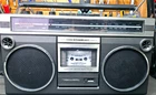 VINTAGE 1980's Boombox-Cassette Player WORKS! Realistic SCR-3-Radio Shack-JAPAN