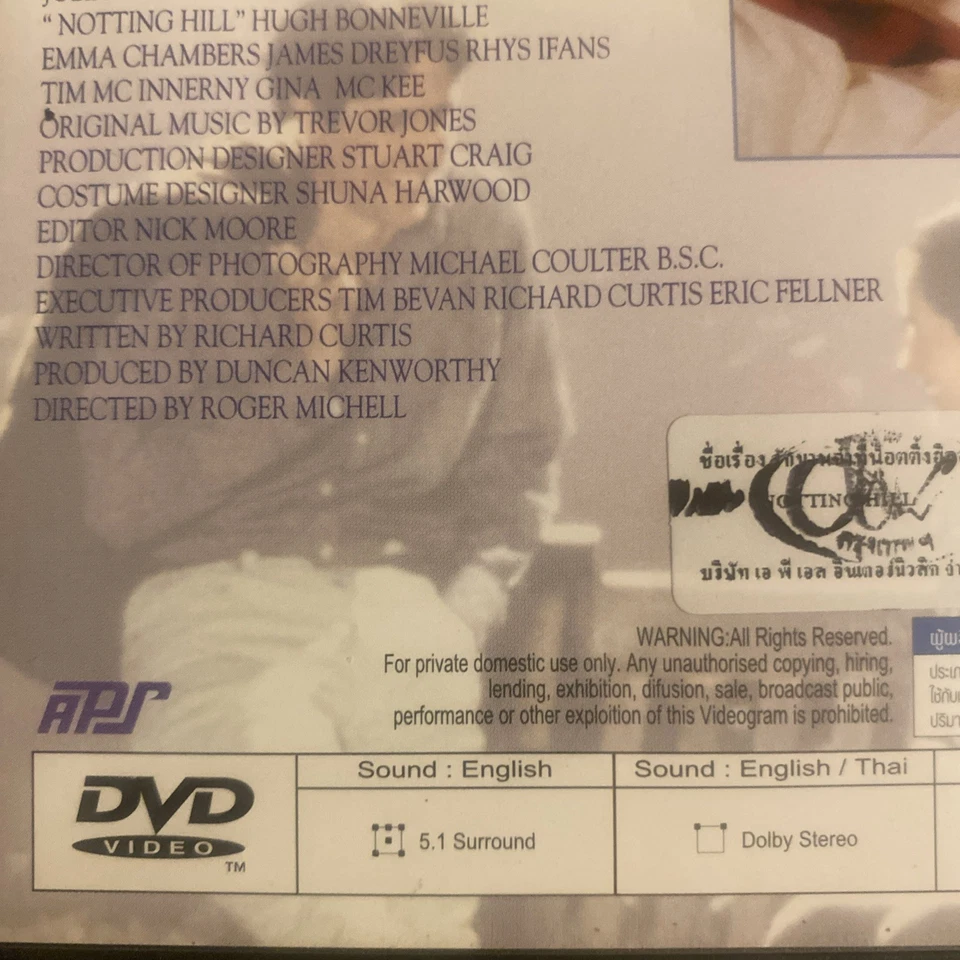 Rare Thai Subtitled Notting Hill - Image 4 of 4