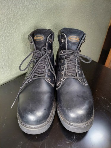 Grafton Black Steel Toe Work Boot Size 