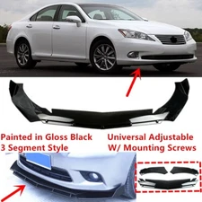 Add-on Universal For 2007-2012 Lexus ES350 Front Bumper Lip Splitter Gloss Black