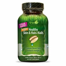 Irwin Naturals Healthy Skin, Hair and Nails 120 Liquid Soft-Gels 