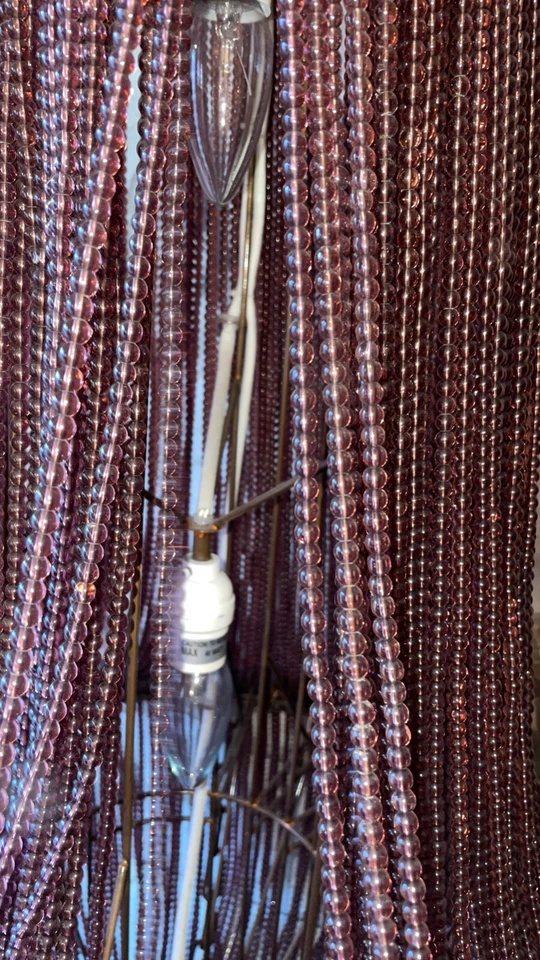 Glass Beaded Chandelier-Purple - Image 4 of 4