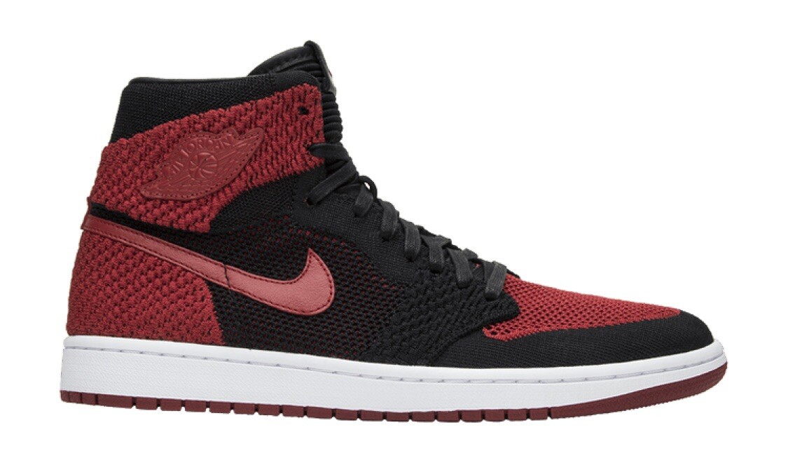 NIB DS Nike Air Jordan 1 Retro Hi Flyknit Banned Bred 919704  display picture 3