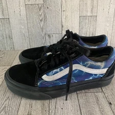 VANS Old Skool Lightning - Blue men's 4.0 women 's 5.5 Skate Sneakers shoes
