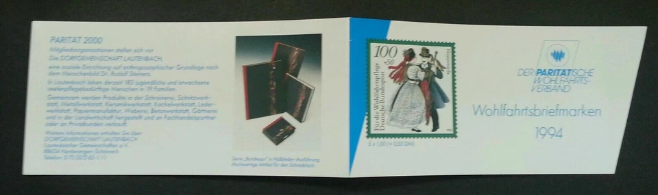 [SJ] Germany Traditional Costumes 1994 Attire Cloth Dance Culture (booklet) MNH - Image 2 of 4