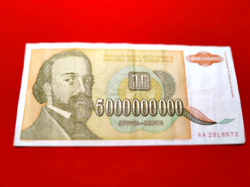 Banknote, Yugoslavia, 5,000,000,000 Dinara, 1993 [15]