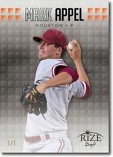 MARK APPEL 2013 Rize Rookie BLACK BLANK BACK RC 1/1