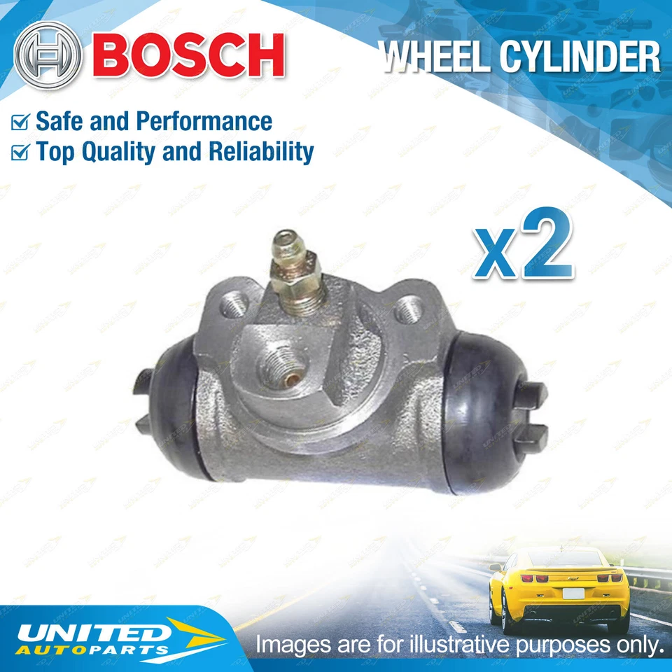 2 x Bosch Rear Wheel Cylinders for Mitsubishi Lancer CG CH CS9A Colt RG Z23A - image 2 of 2