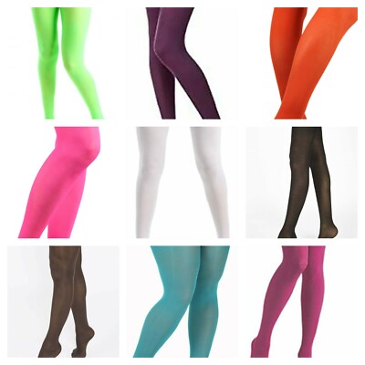 Womens Ladies Silky Brand Assorted Colour Plain & Neon 40 Denier Opaque Tights