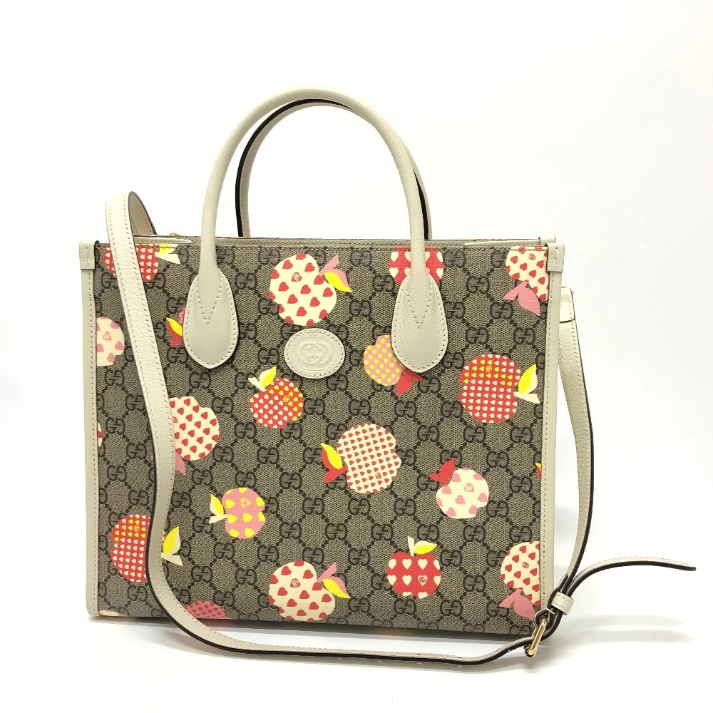 Sac GUCCI 659983 GG Repom 2 voies sac à main GG toile suprême beige/or