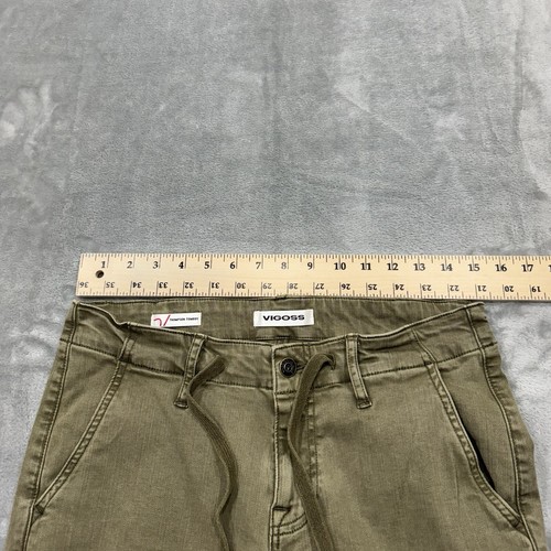Vigoss Jeans Womens 28 Green Thompson Tomboy Ankle Cargo Stretch Denim Pockets - Picture 3 of 8