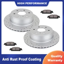 Rear Drill Brake Rotors Brake Pads for Chevy Suburban Tahoe Yukon Disc Brake Kit