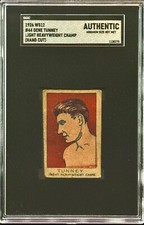 1926 GENE TUNNEY W512 #44   HOF - Light Heavyweight Champion - SGC A