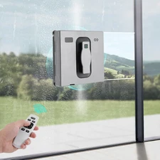 Cleaner Robot Automatic Window Vacuum Cleaner w/ Manual/Auto Water Spray Remote