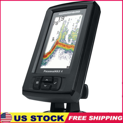 4.3in Fishfinder DualBeam Sonar 600ft Depth Fish ID Alarms Transducer Included