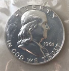 1961 Silver Franklin Half Dollar in Original Cello