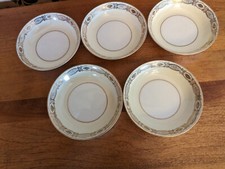 5- VINTAGE MEITO GOLD CREST FRUIT BOWLS (5-3/8")MADE IN JAPAN