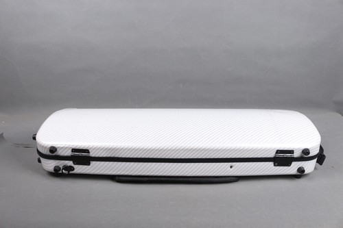 4/4 Violin case Carbon Fiber Violin Box Oblong white Strong Light Carry Violin - Picture 9 of 11