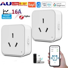 Tuya WiFi / Zigbee 16A Smart AU Socket Plug Voice Control for Alexa Google Home