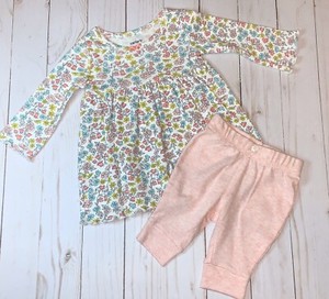 baby girl carter's floral bow dress