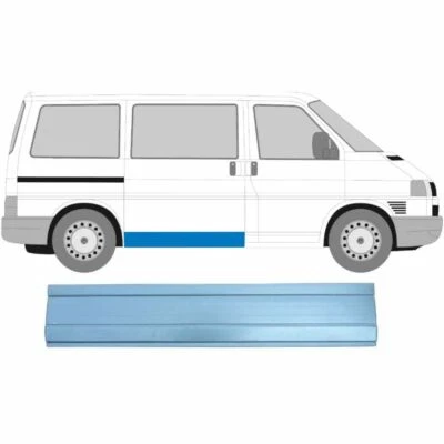 VW TRANSPORTER T4 1990-2003 Porte coulissante Tole de reparation extérieur - Photo 1/2