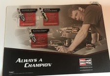 Dale Earnhardt Jr Champion Spark Plugs Parts Store Mat 2007 NOS RARE NASCAR