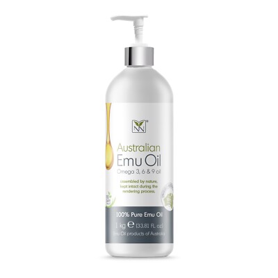Extra Large Emu Oil | 100% Pure and Natural Emu Oil - 1000 ml (33.81 Fl.oz)