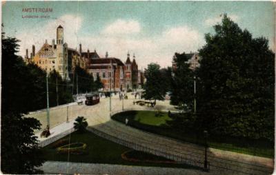 Old postcard AK AMSTERDAM Leidsche plein. NETHERLANDS (624435)