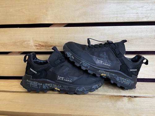 Premiata Hombres Botas Negras Zapatos Moda Tenis Talla US 8 UK 7 EU 41 - Imagen 9 de 17