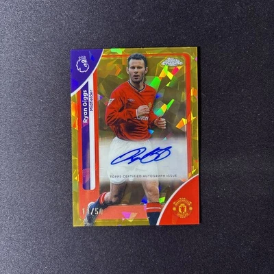 2025-26 TOPPS CHROME SAPPHIRE PREMIER LEAGUE RYAN GIGGS AUTO 11/50 GOLD - Image 1 of 4