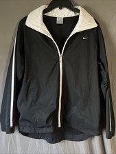 Nike Men's Y2K Classic Full Zip Size L 12-14 Windbreaker Track Jacket Free Ship