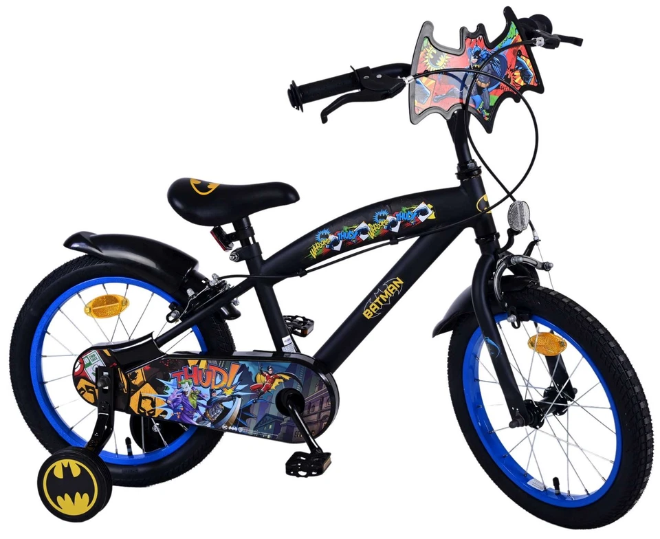 Volare Batman 16 Zoll Kinderfahrrad schwarz - Sicherheit, Komfort und Spaß in ei - Bild 2 von 4