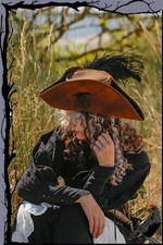 Mittelalter Hut - Schlichter Piraten Tricorn Dreispitz aus Leder @  Sonderangebo