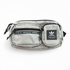 Adidas Originals Utility Waist Bag Gray Multi Pocket Crossbody Fanny Pac