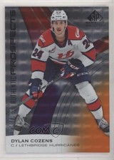 2019-20 Upper Deck SP Game Used CHL Edition Orange 23/199 Dylan Cozens #16 3vx
