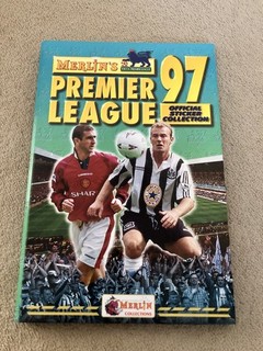 Merlins Premier League 97 Football Sticker Album In Hardback Binder Complete