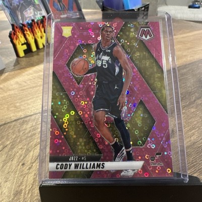 2024-25 Mosaic Pink Disco Cody Williams RC /10 Utah Jazz