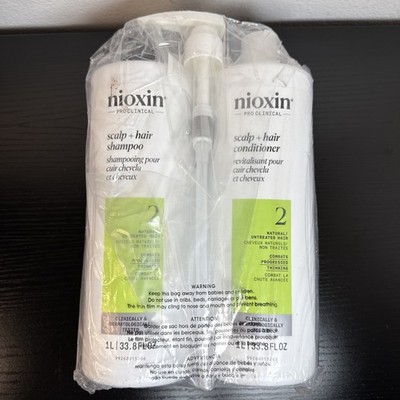 Nioxin Shampoo & Conditioner Liter Duo Sets | Prepacks with Pumps Included